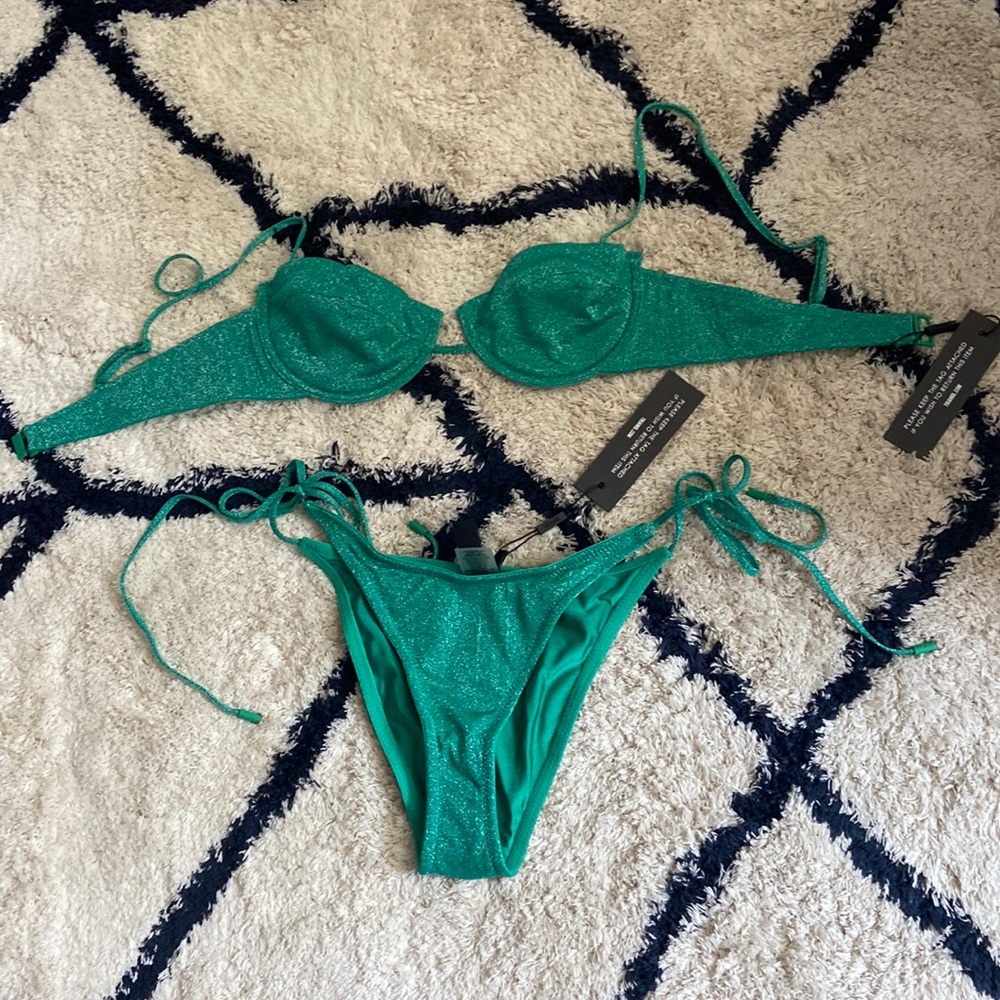 Triangl Bikini green jaded sparkle